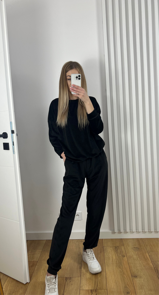 Dres welur czarny