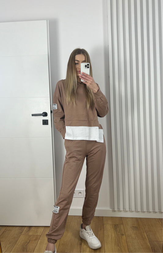 Dres bawełniany cappuccino