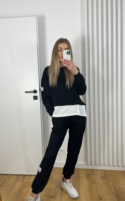 Dres bawełniany czarny