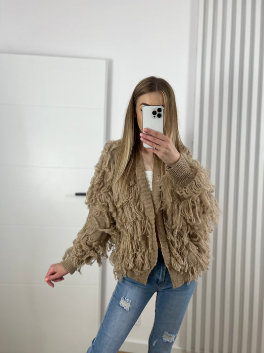 Sweter mop beżowy